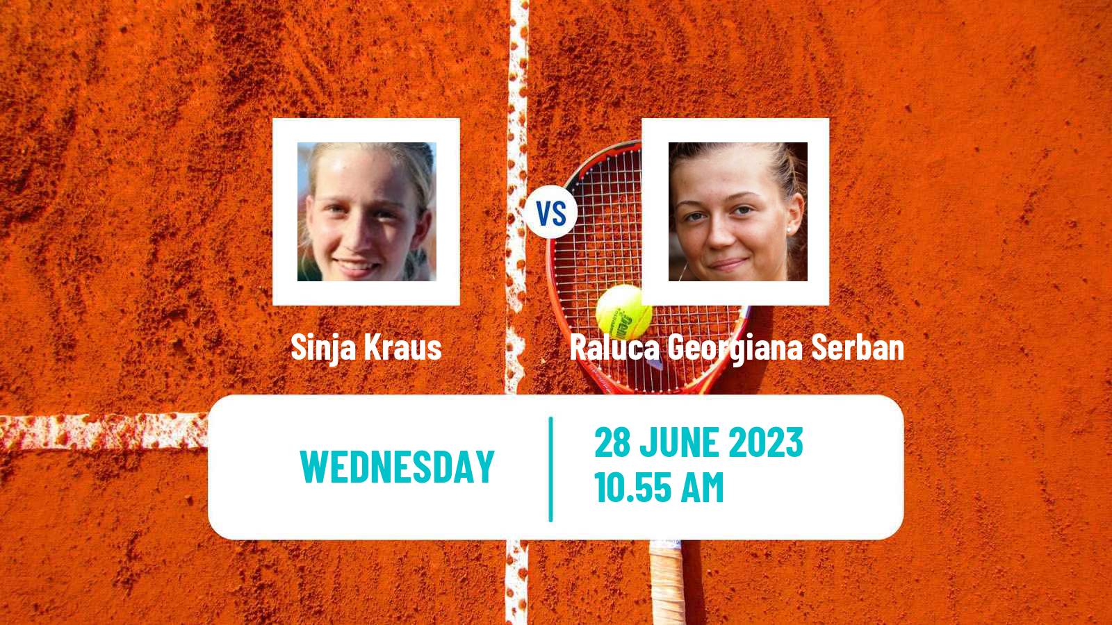 Tennis WTA Wimbledon Sinja Kraus - Raluca Georgiana Serban