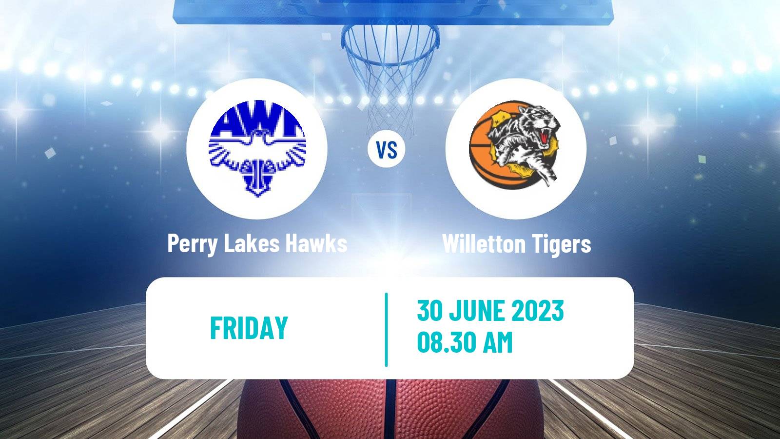 Basketball Australian NBL1 West Perry Lakes Hawks - Willetton Tigers