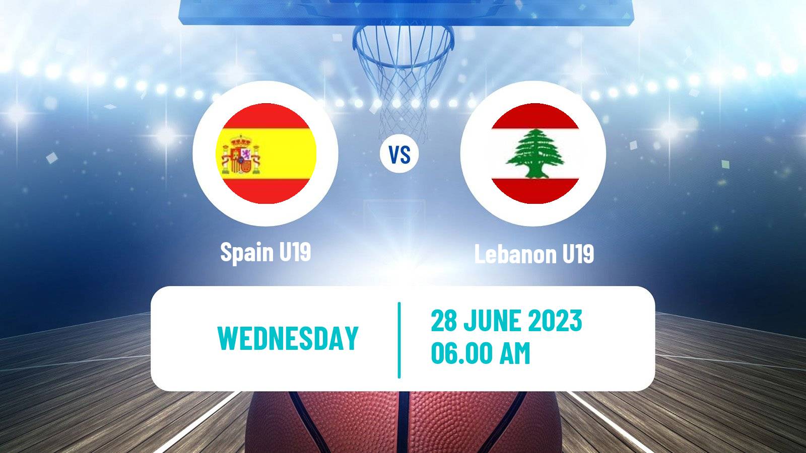 Basketball World Championship U19 Basketball Spain U19 - Lebanon U19