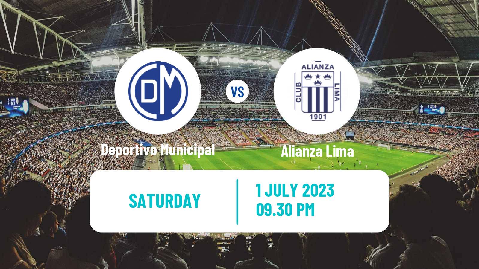 Soccer Peruvian Liga 1 Deportivo Municipal - Alianza Lima