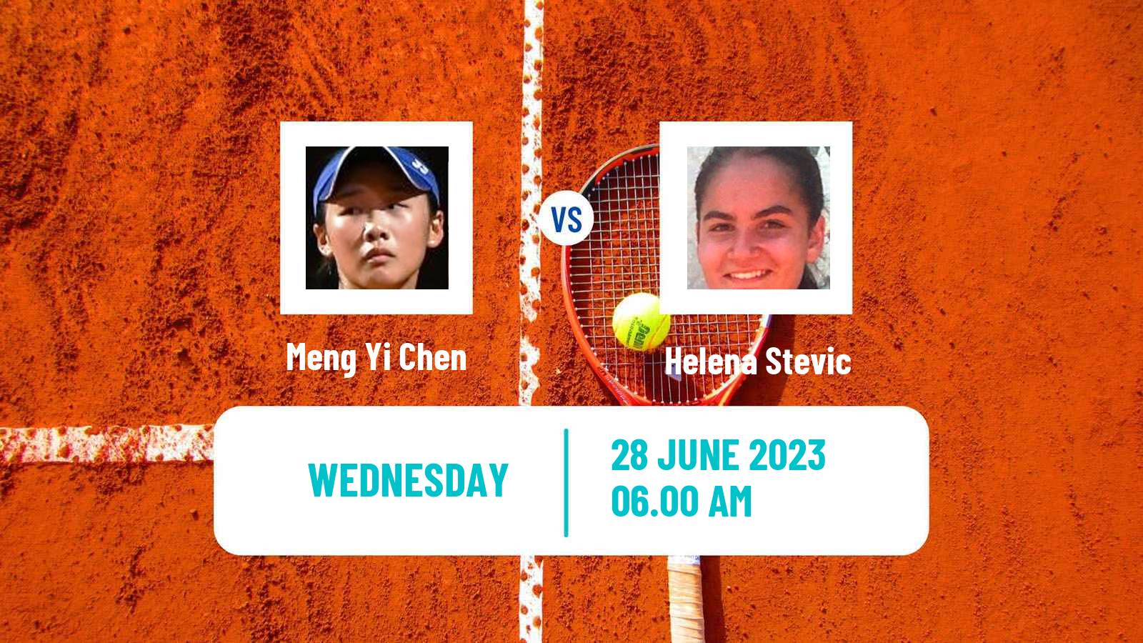 Tennis ITF W15 Monastir 21 Women Meng Yi Chen - Helena Stevic