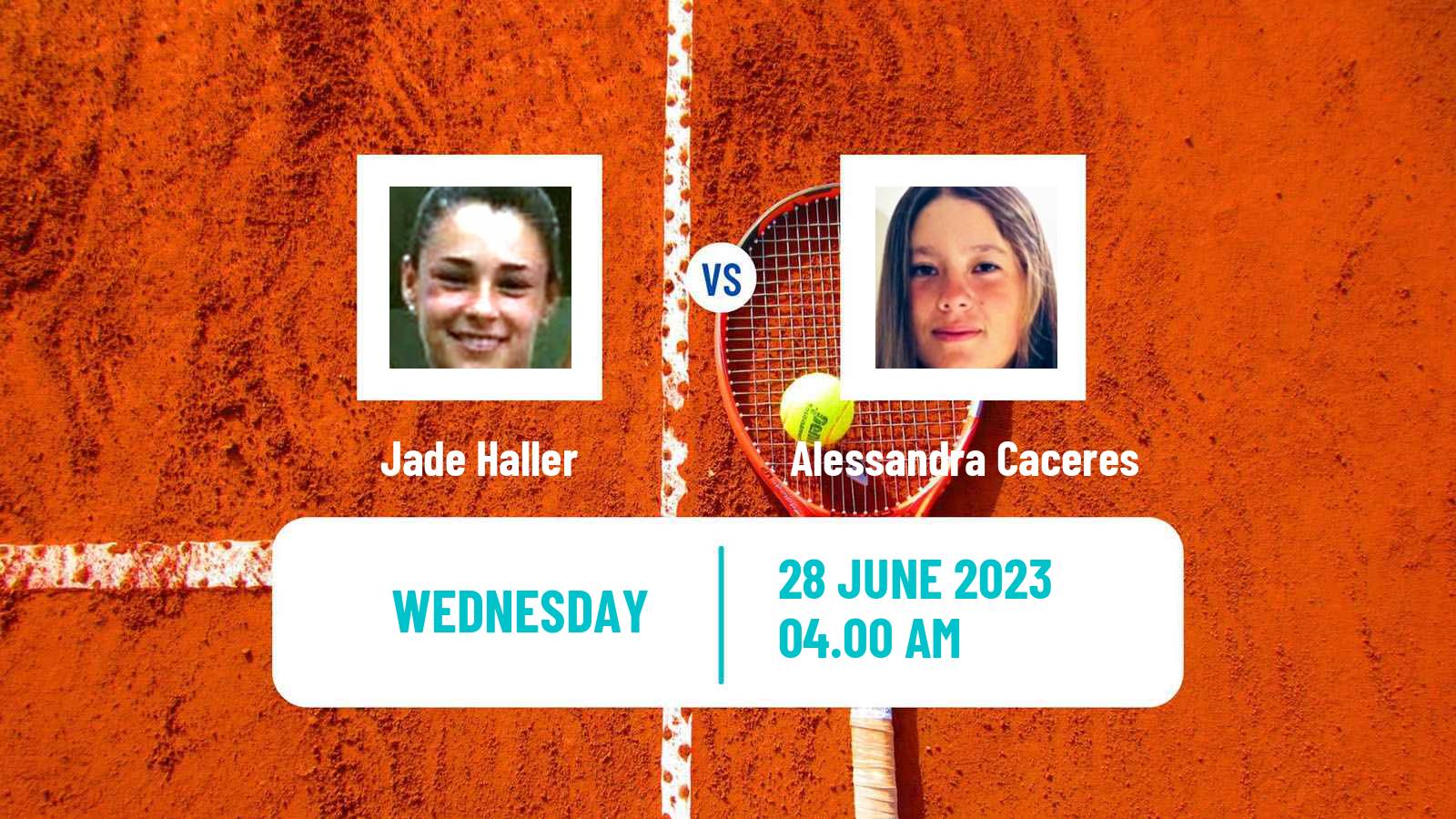 Tennis ITF W15 Rosario Santa Fe Women Jade Haller - Alessandra Caceres