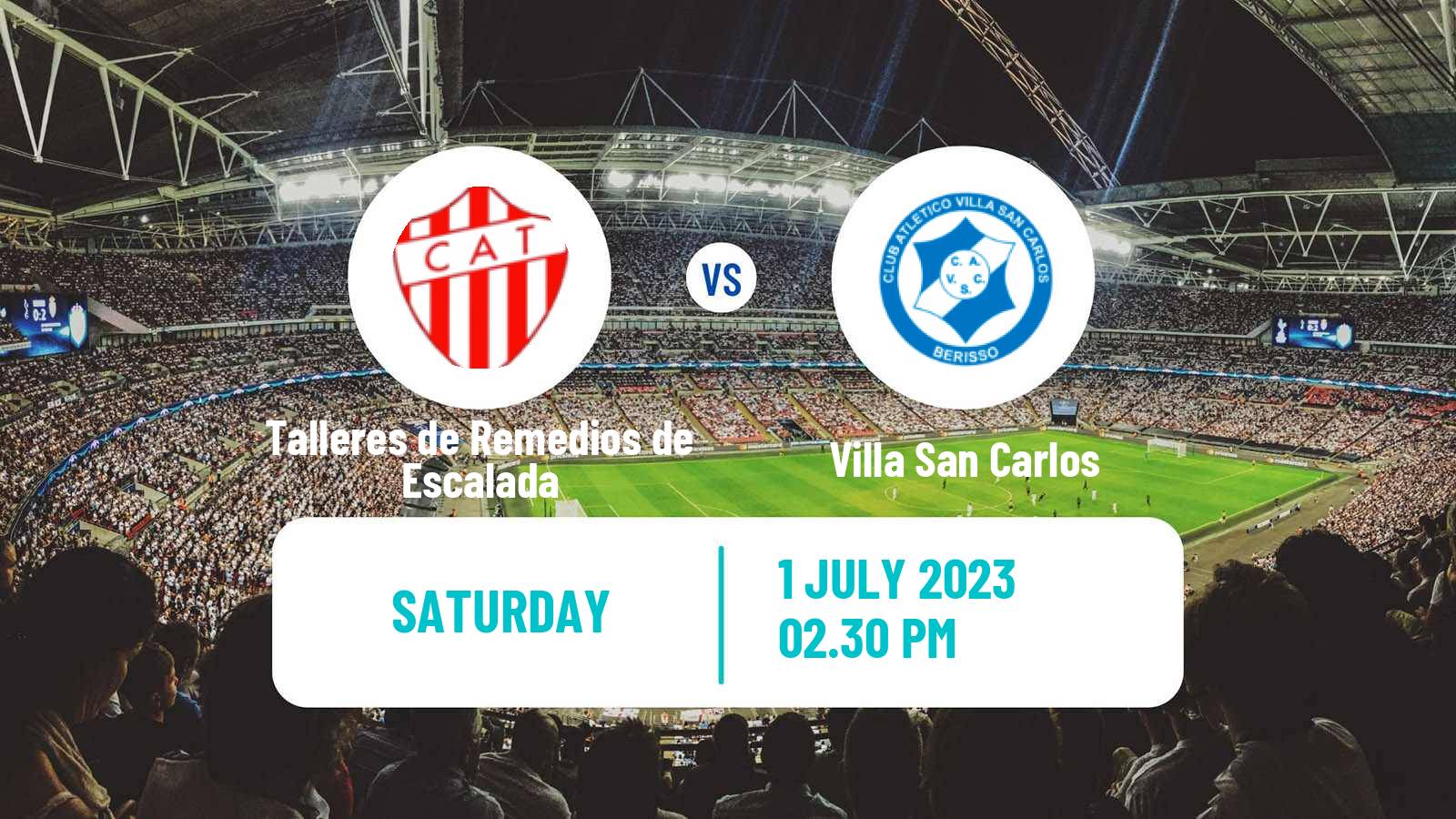 Soccer Argentinian Primera B Talleres de Remedios de Escalada - Villa San Carlos