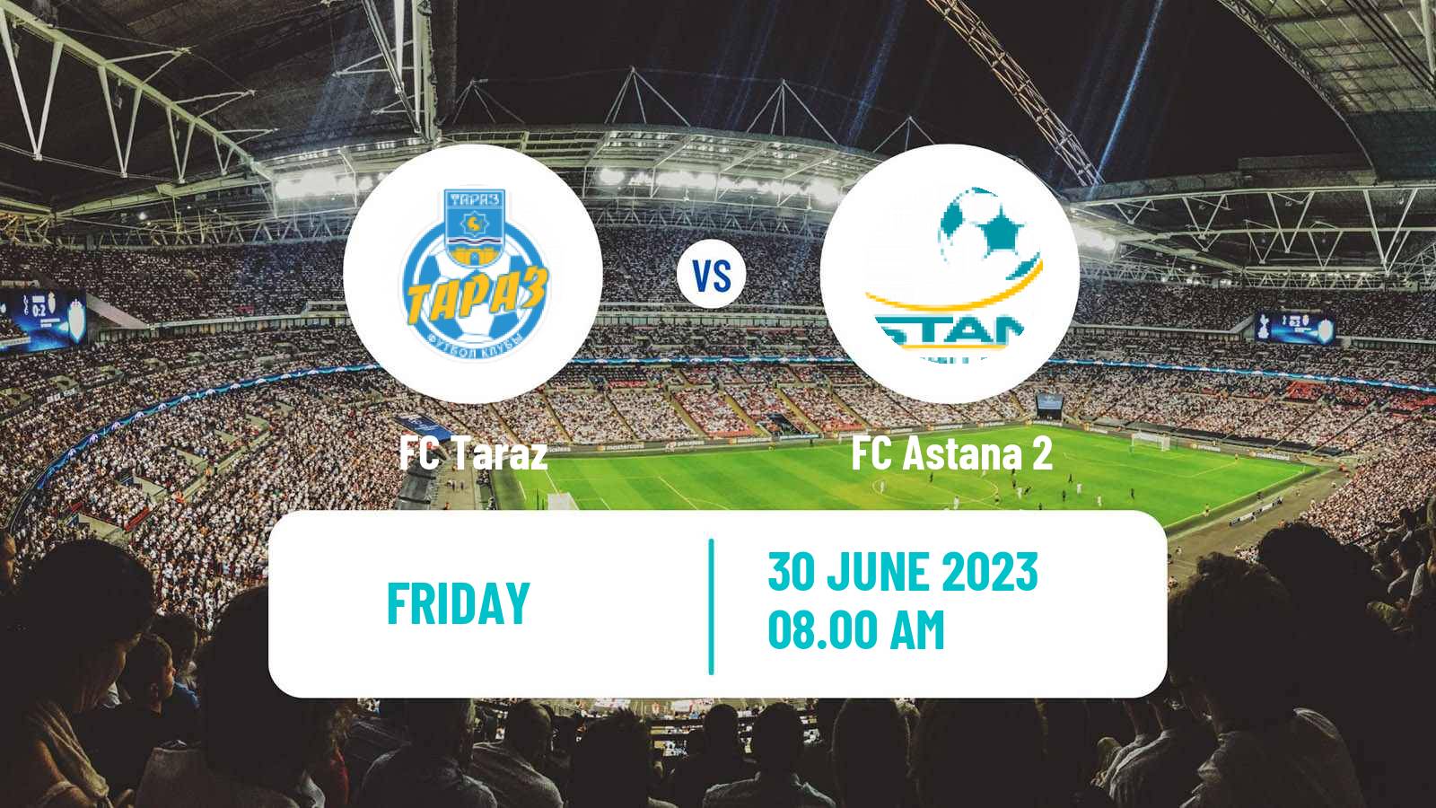 Soccer Kazakh First Division Taraz - Astana 2