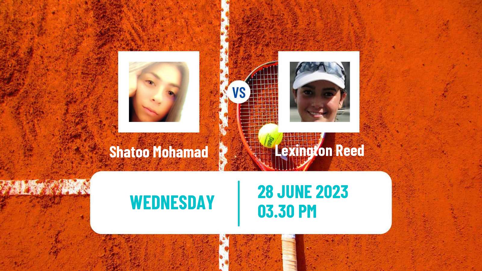 Tennis ITF W15 Irvine Ca Women Shatoo Mohamad - Lexington Reed