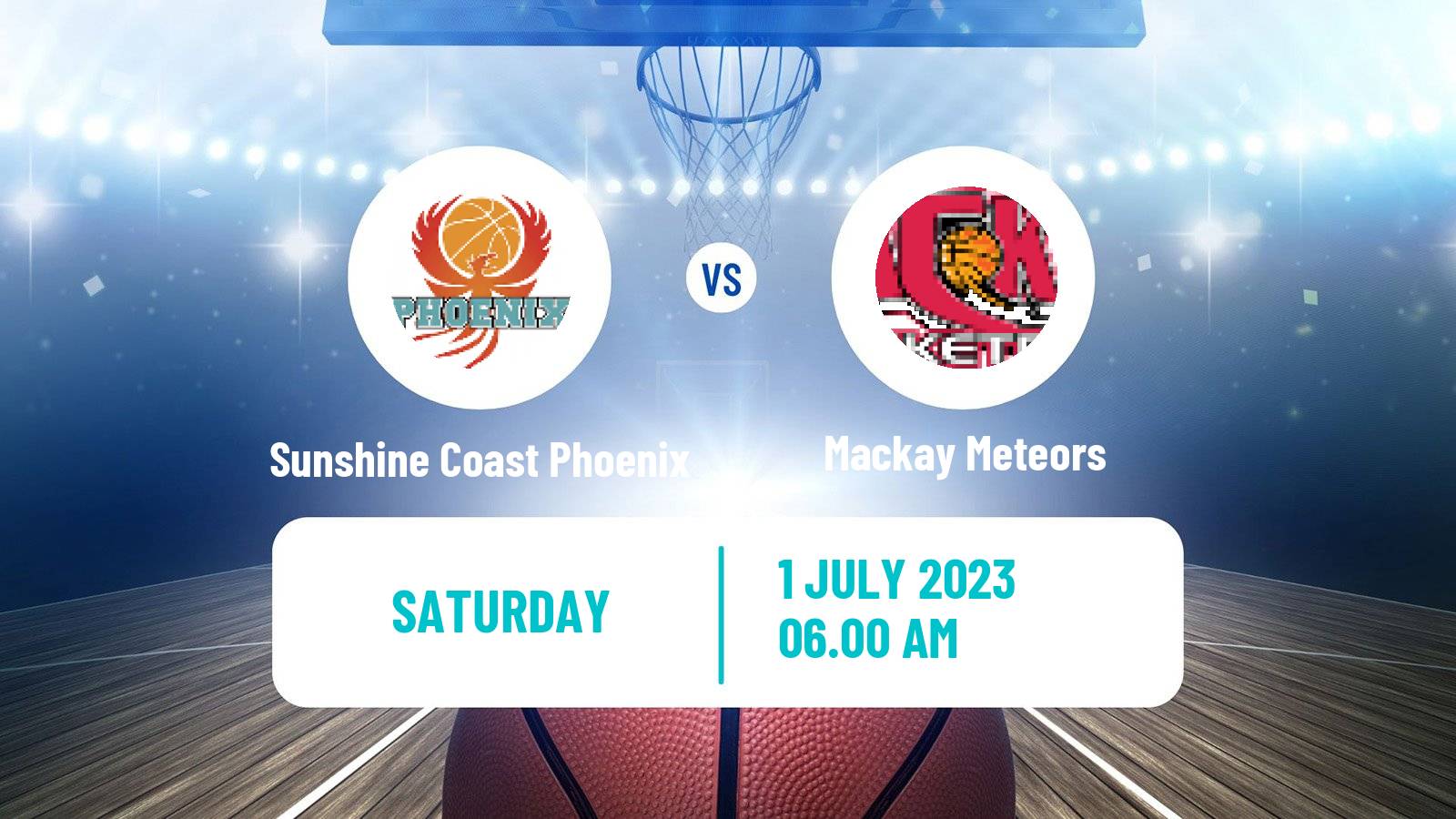 Basketball Australian NBL1 North Sunshine Coast Phoenix - Mackay Meteors