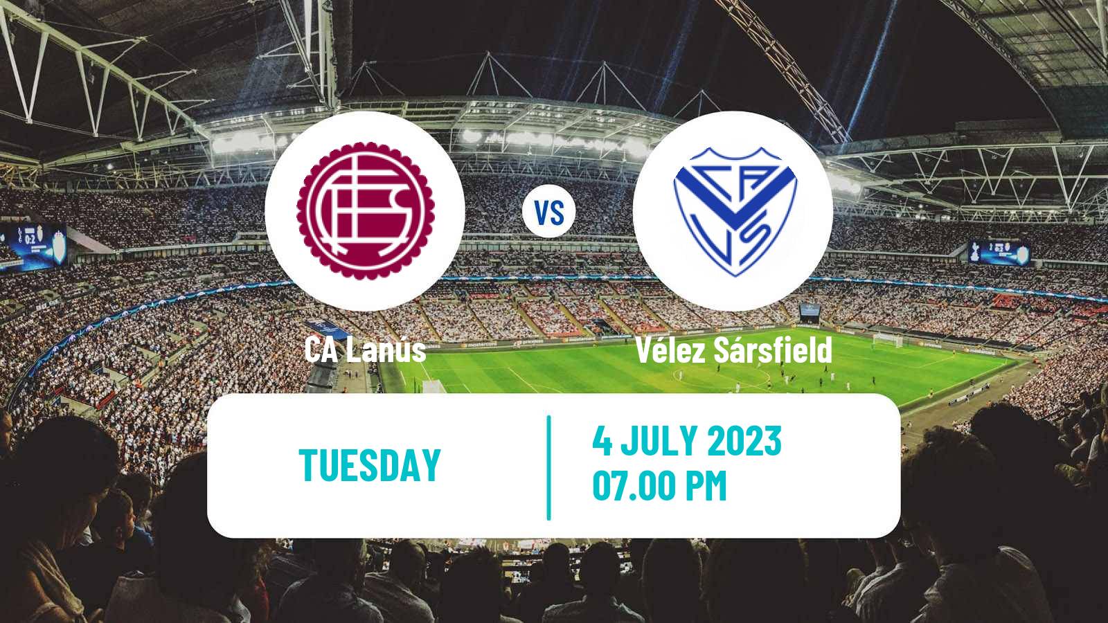 Soccer Argentinian Liga Profesional Lanús - Vélez Sársfield