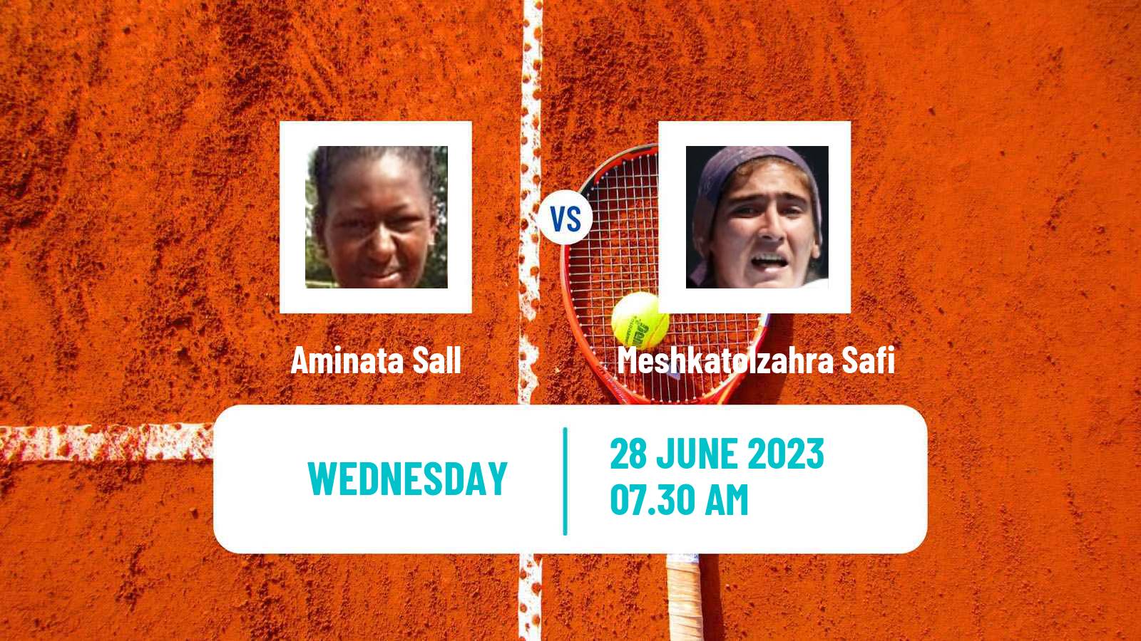 Tennis ITF W15 Monastir 21 Women Aminata Sall - Meshkatolzahra Safi