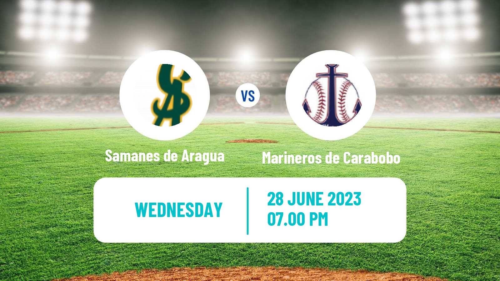 Baseball Venezuelan LMBP Samanes de Aragua - Marineros de Carabobo
