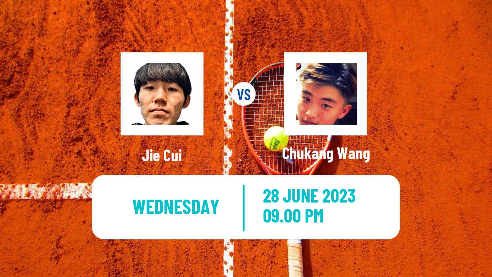 Tennis ITF M15 Tianjin 3 Men Jie Cui - Chukang Wang