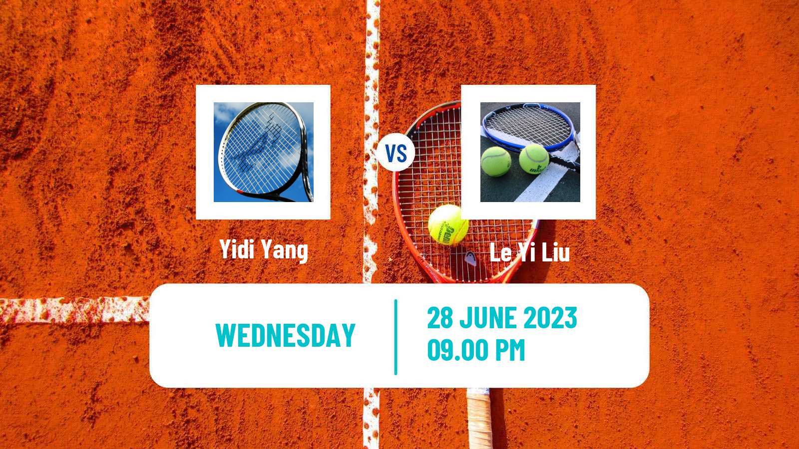 Tennis ITF W15 Tianjin 3 Women Yidi Yang - Le Yi Liu