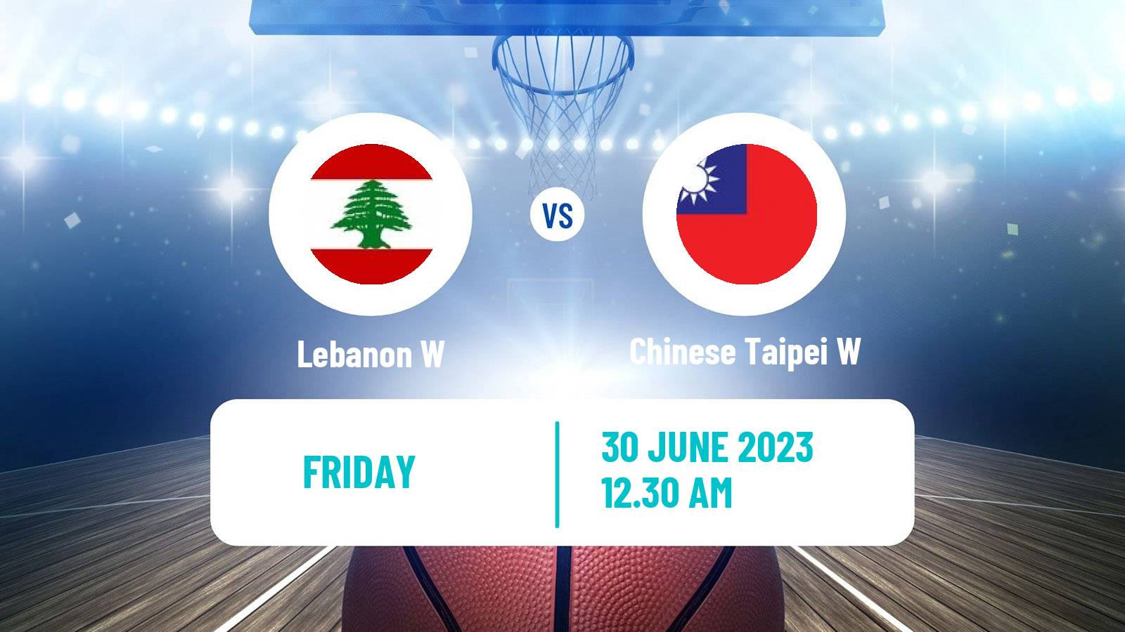 Basketball Asia Cup Basketball Women Lebanon W - Chinese Taipei W