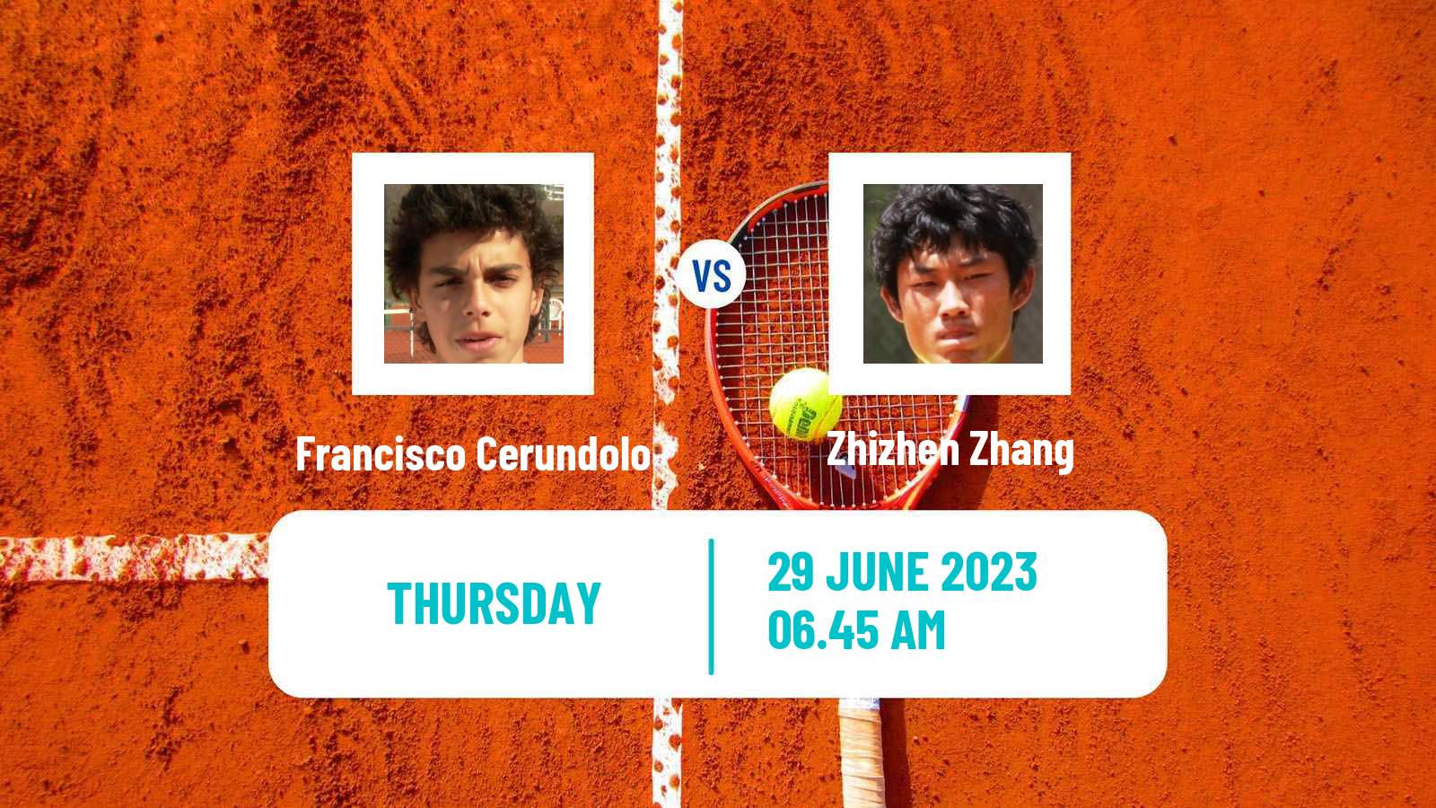 Tennis ATP Eastbourne Francisco Cerundolo - Zhizhen Zhang