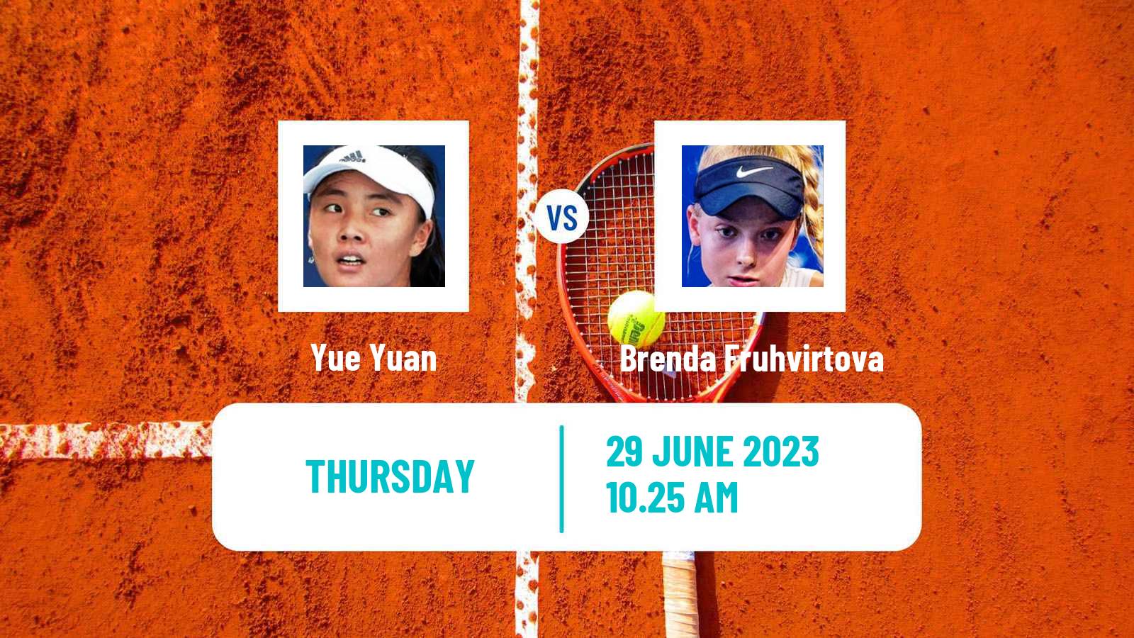 Tennis WTA Wimbledon Yue Yuan - Brenda Fruhvirtova