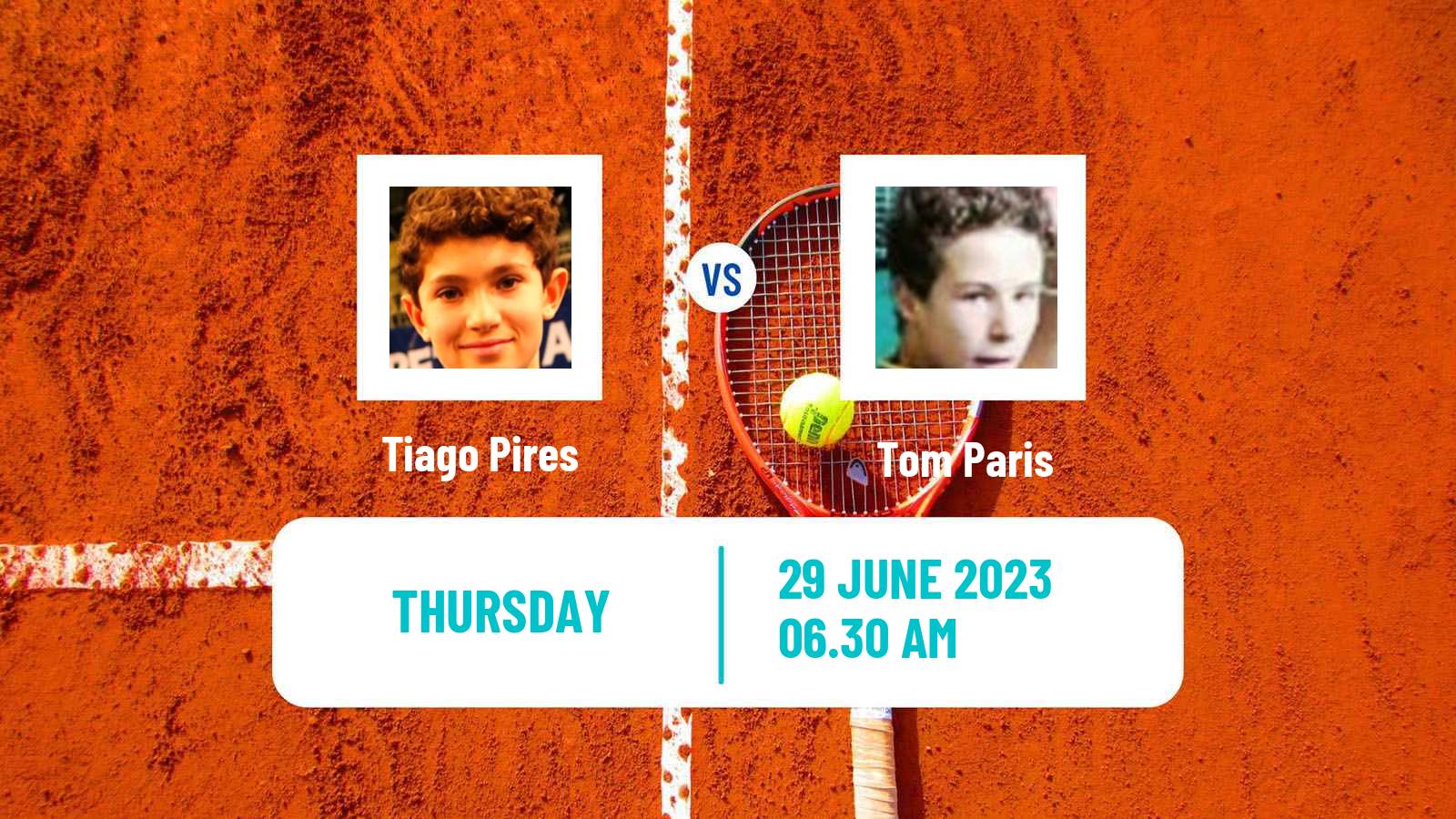 Tennis ITF M25 Bourg En Bresse Men Tiago Pires - Tom Paris