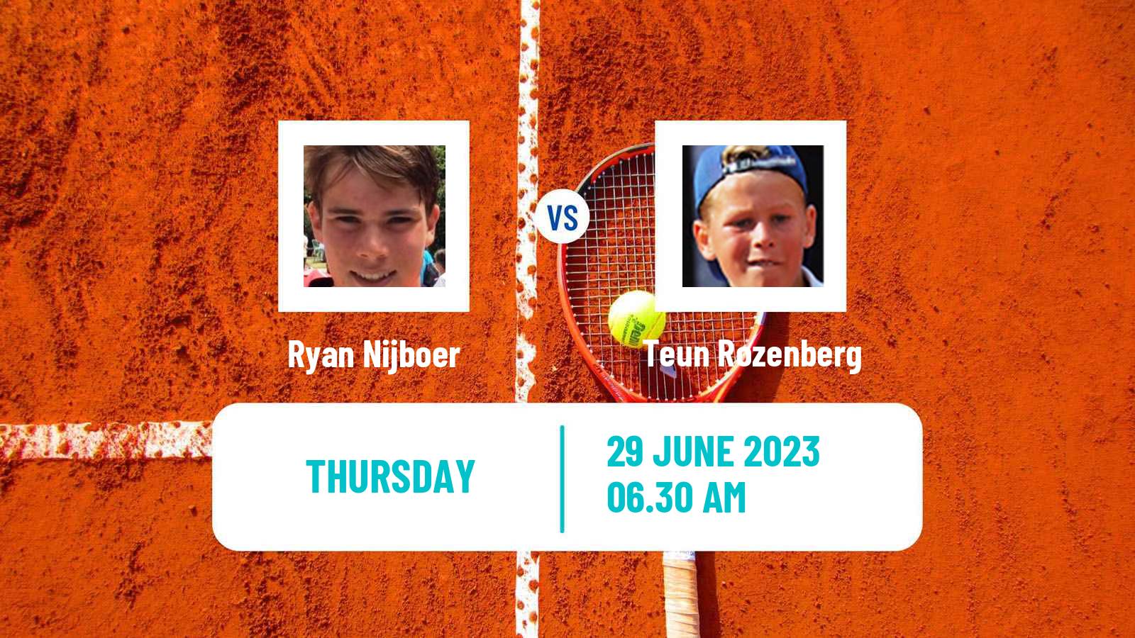 Tennis ITF M15 Alkmaar Men Ryan Nijboer - Teun Rozenberg