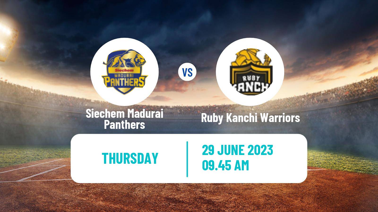 Cricket Tamil Nadu Premier League Siechem Madurai Panthers - Ruby Kanchi Warriors