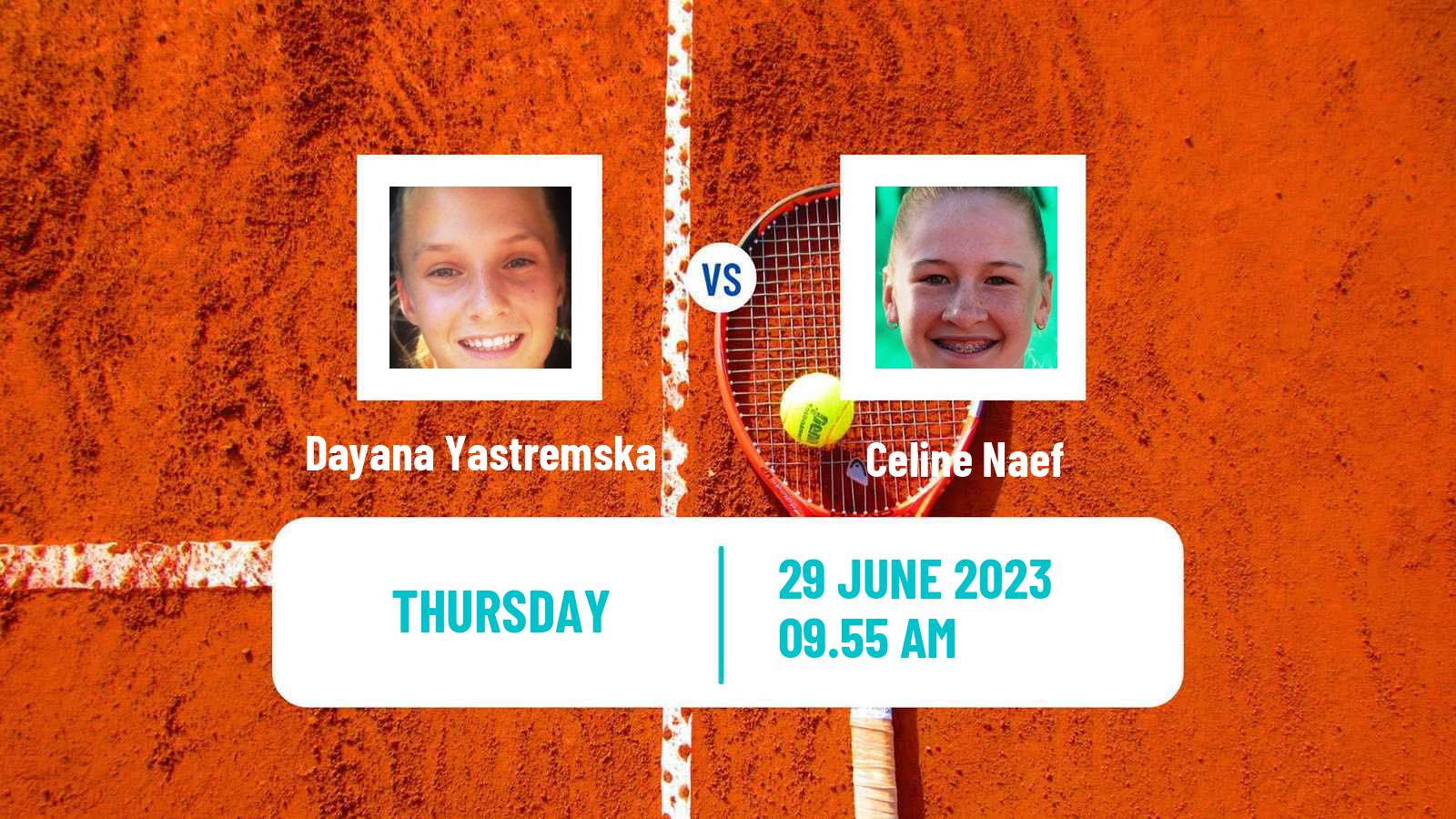 Tennis WTA Wimbledon Dayana Yastremska - Celine Naef