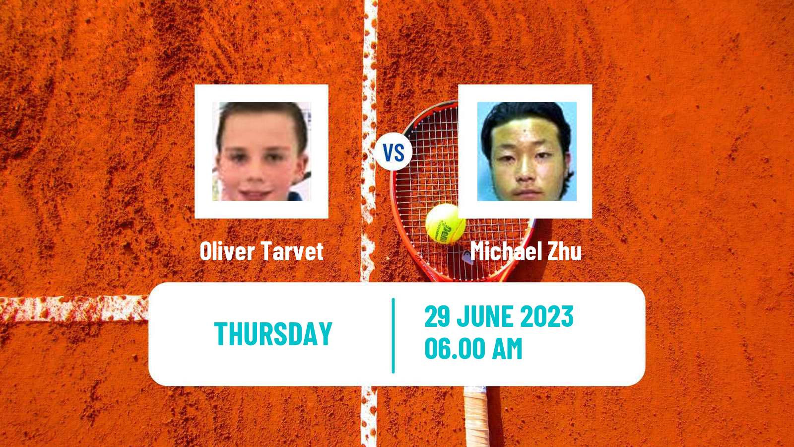 Tennis ITF M15 Monastir 26 Men Oliver Tarvet - Michael Zhu