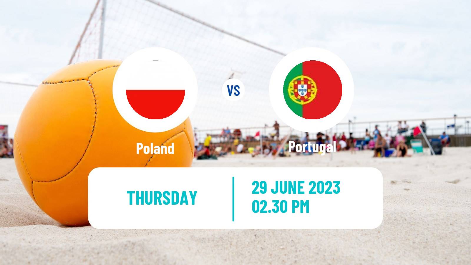 Beach soccer European Games Poland - Portugal