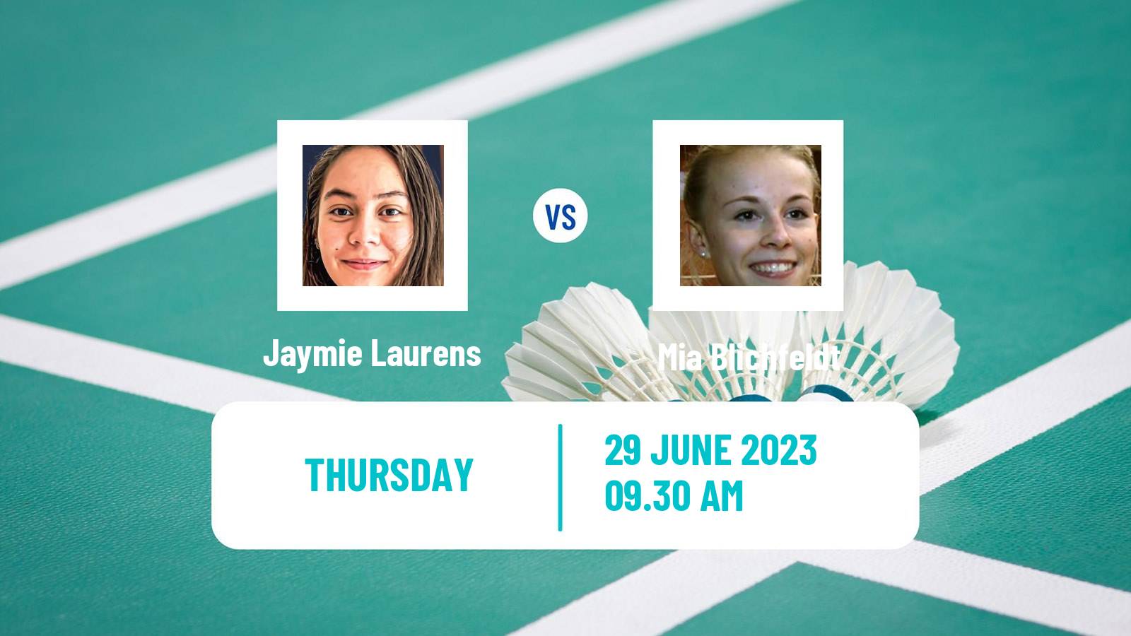 Badminton BWF European Games Women Jaymie Laurens - Mia Blichfeldt