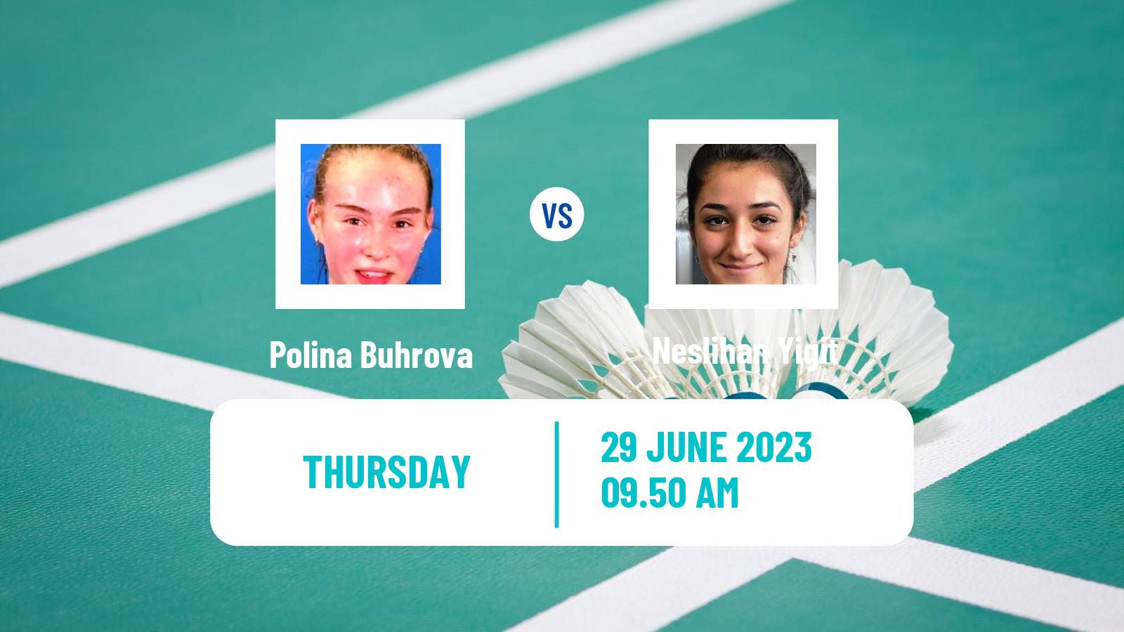Badminton BWF European Games Women Polina Buhrova - Neslihan Yigit