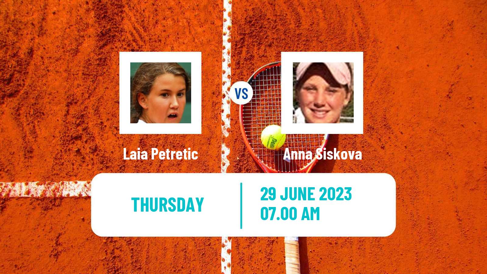 Tennis ITF W25 Perigueux Women Laia Petretic - Anna Siskova