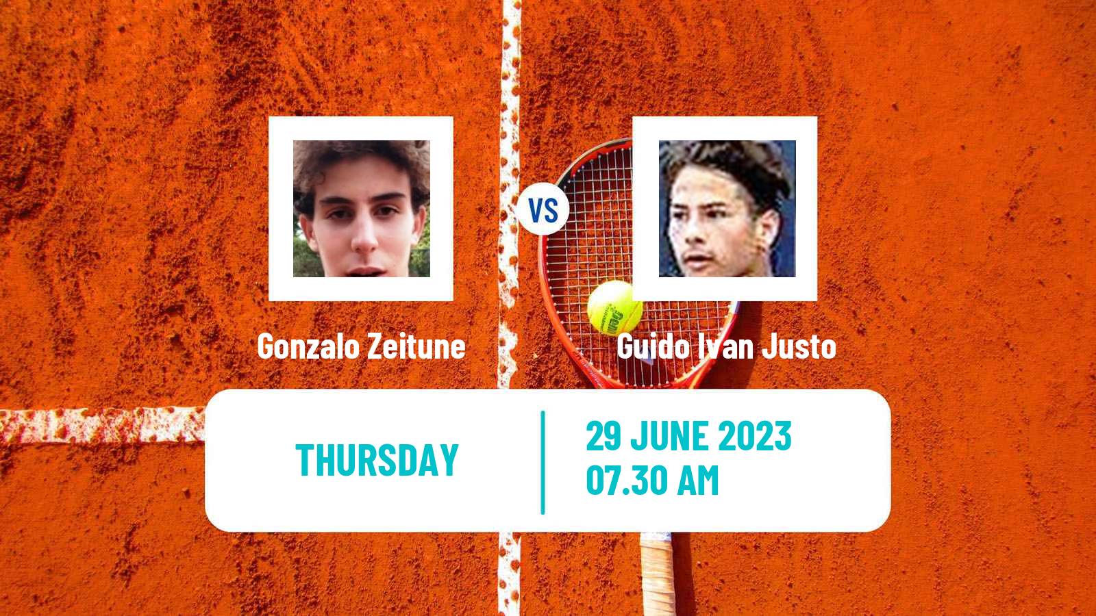 Tennis ITF M25 Rosario Santa Fe Men Gonzalo Zeitune - Guido Ivan Justo