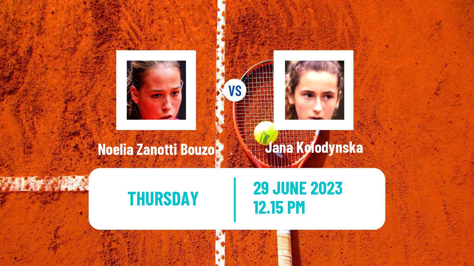 Tennis ITF W25 Santo Domingo 4 Women Noelia Zanotti Bouzo - Jana Kolodynska