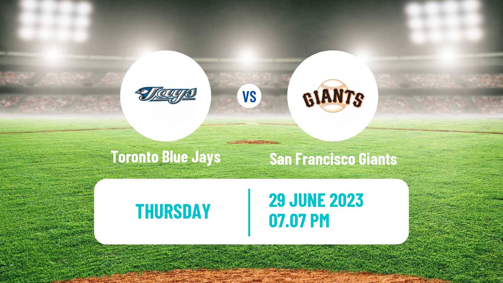 Baseball MLB Toronto Blue Jays - San Francisco Giants