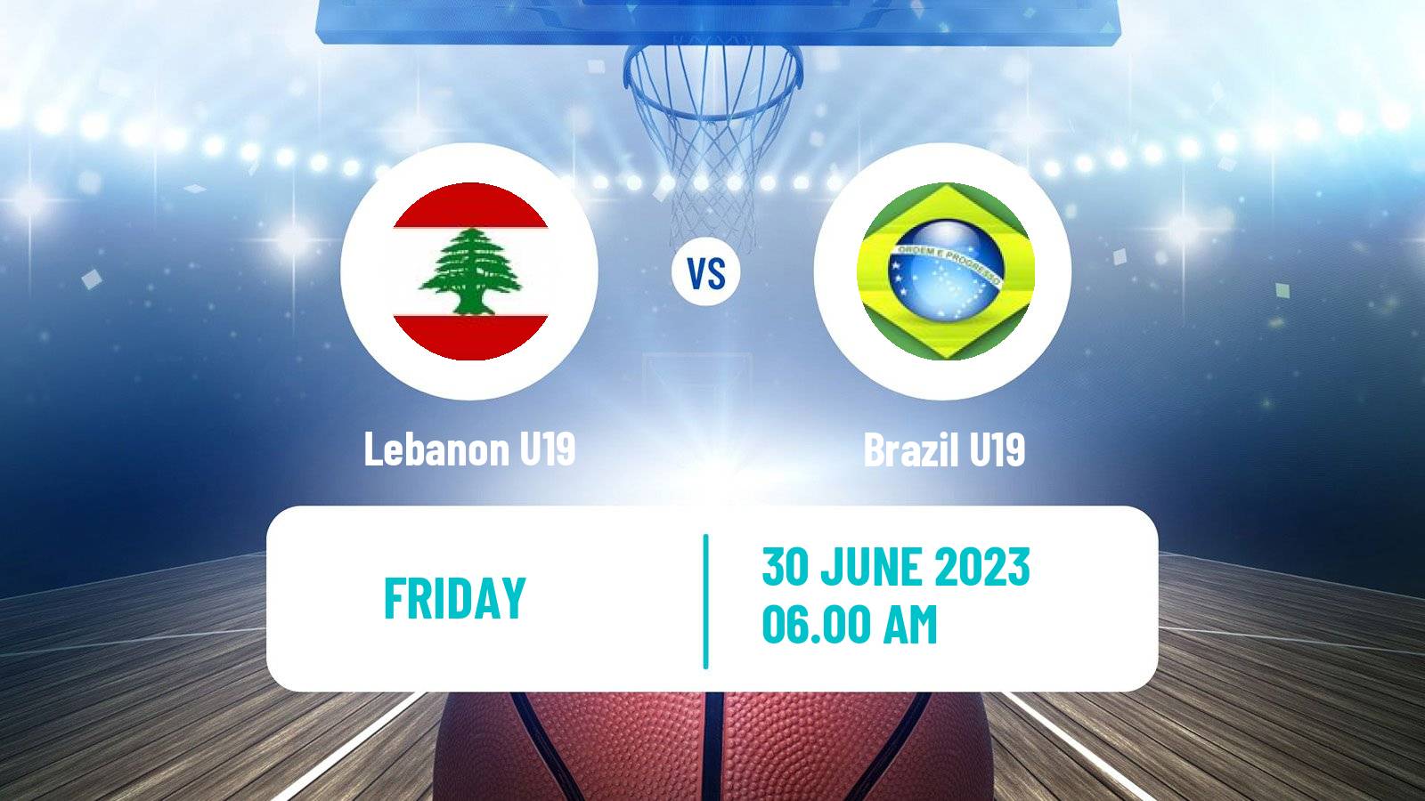 Basketball World Championship U19 Basketball Lebanon U19 - Brazil U19