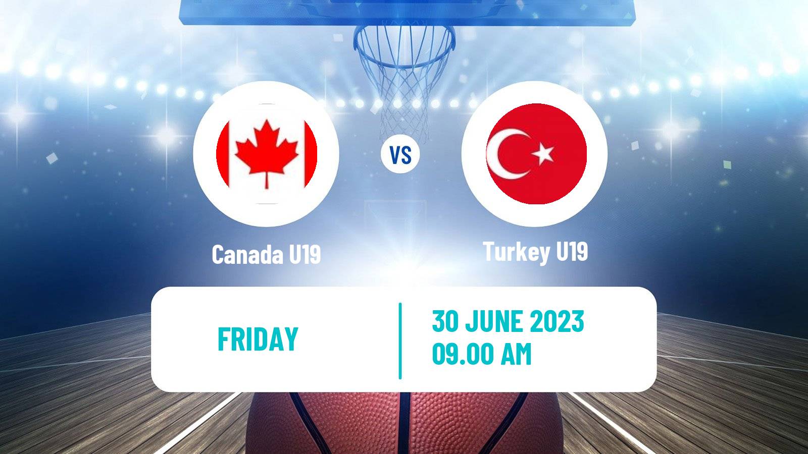 Basketball World Championship U19 Basketball Canada U19 - Turkey U19