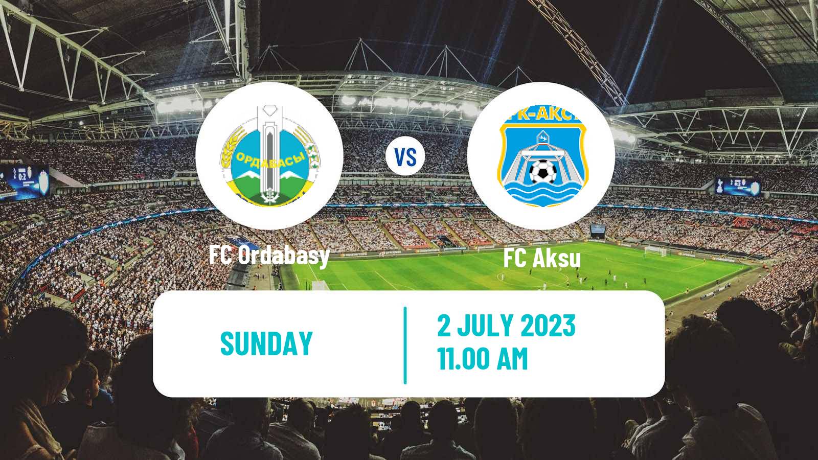 Soccer Kazakh Premier League Ordabasy - Aksu