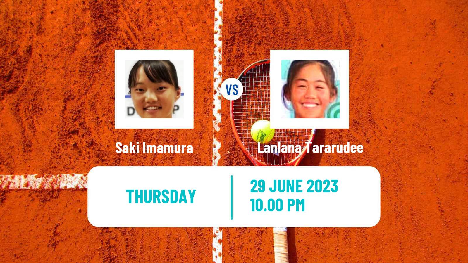 Tennis ITF W25 Hong Kong Women Saki Imamura - Lanlana Tararudee