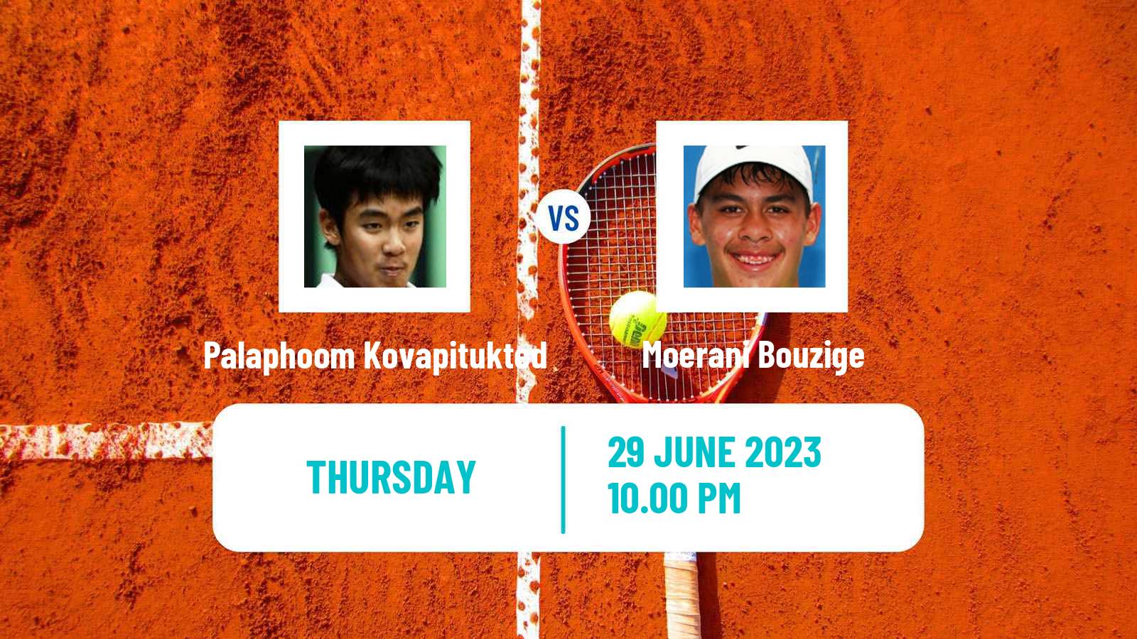 Tennis ITF M15 Jakarta 5 Men Palaphoom Kovapitukted - Moerani Bouzige