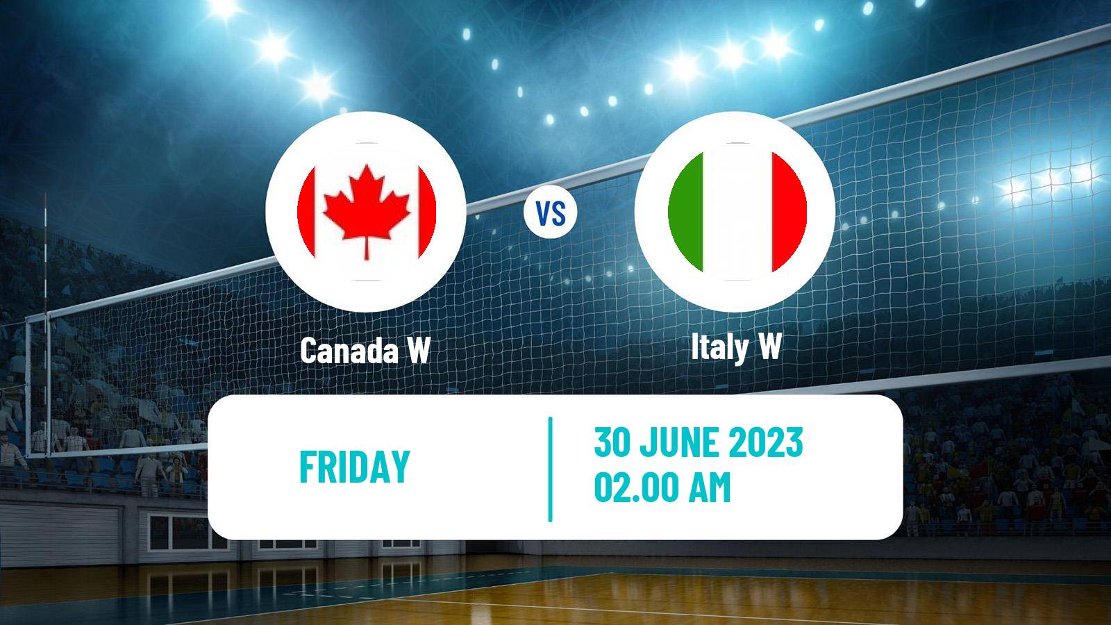 Volleyball Nations League Volleyball Women Canada W - Italy W