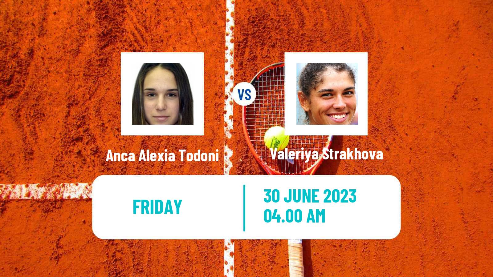 Tennis ITF W25 Prokuplje Women Anca Alexia Todoni - Valeriya Strakhova