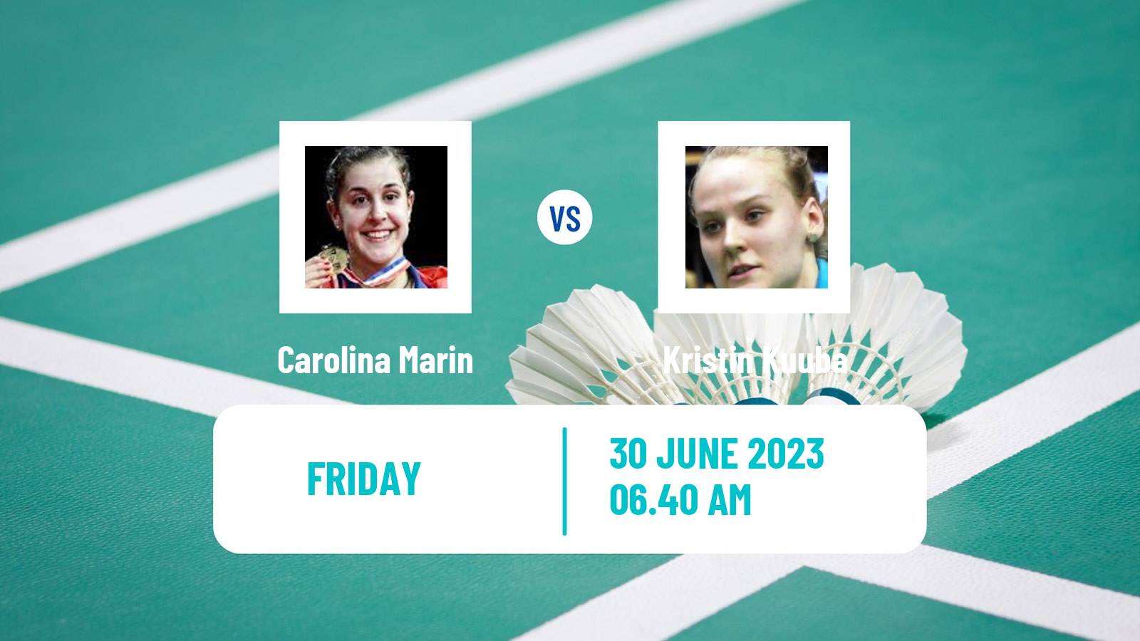 Badminton BWF European Games Women Carolina Marin - Kristin Kuuba