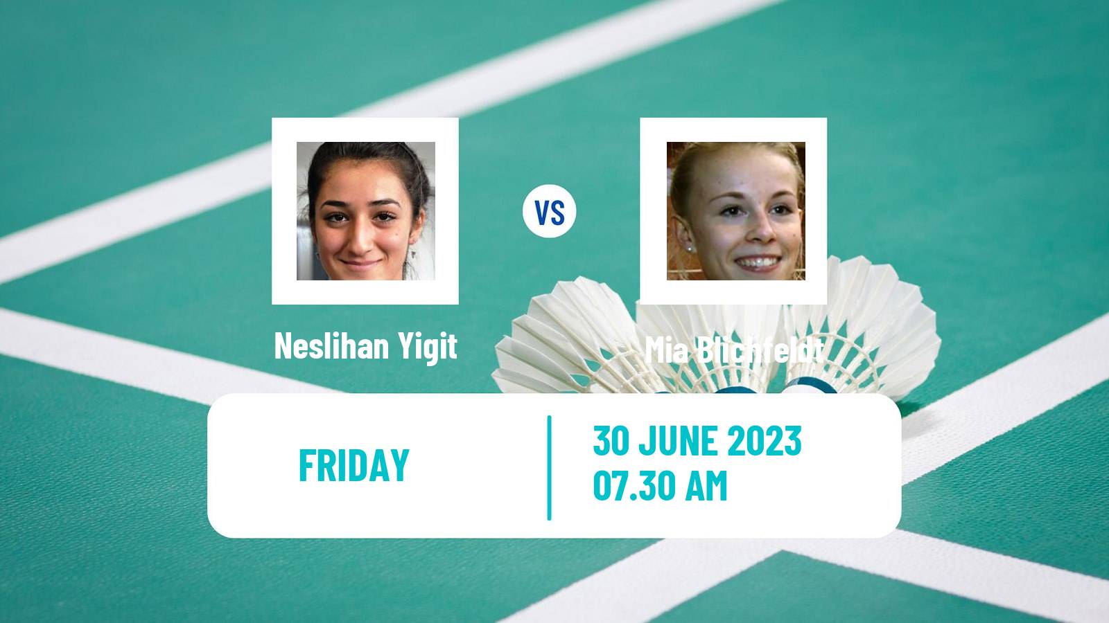 Badminton BWF European Games Women Neslihan Yigit - Mia Blichfeldt