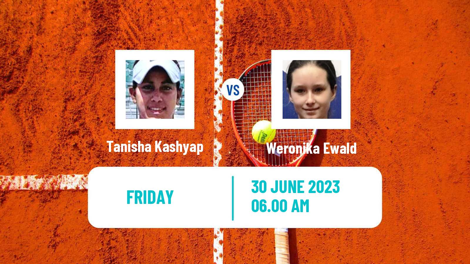 Tennis ITF W15 Monastir 21 Women Tanisha Kashyap - Weronika Ewald