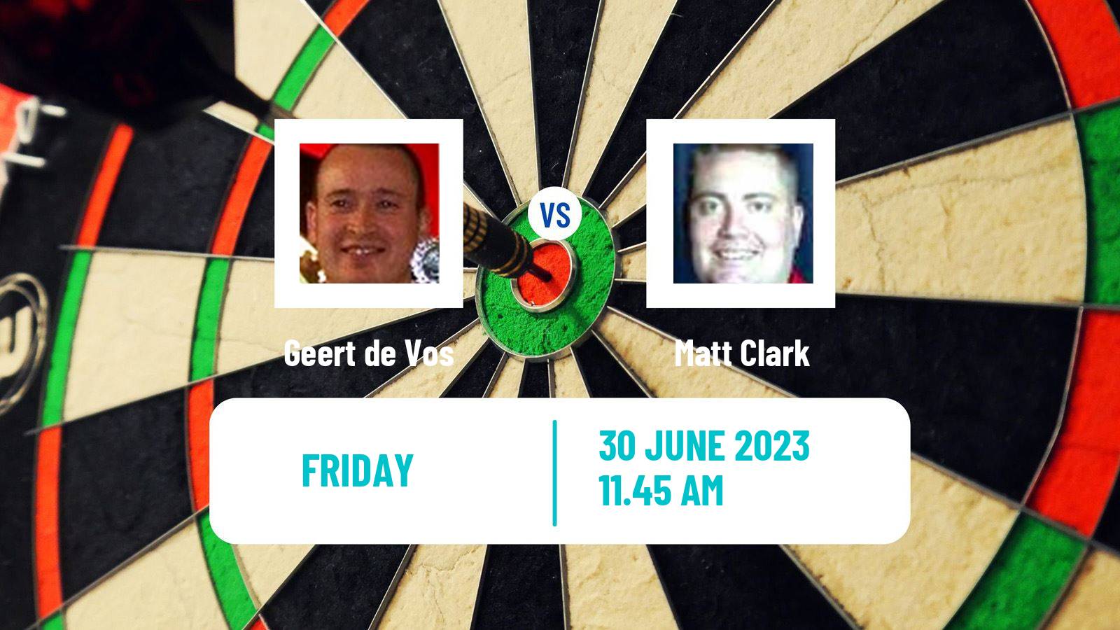 Darts Modus Super Series Geert de Vos - Matt Clark