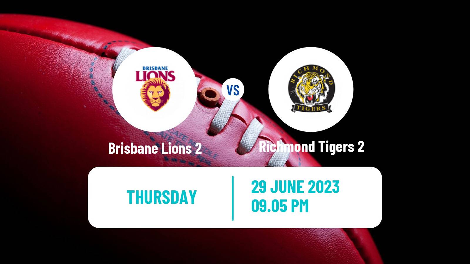 Aussie rules VFL Brisbane Lions 2 - Richmond Tigers 2