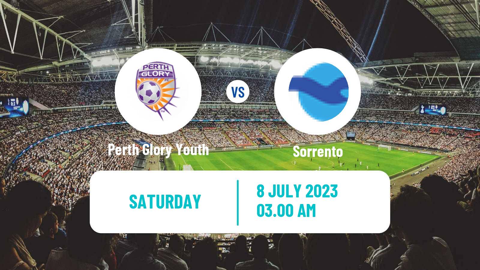 Soccer Australian NPL Western Australia Perth Glory Youth - Sorrento