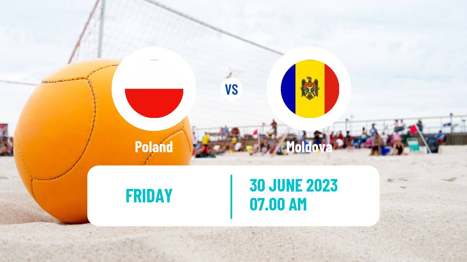 Beach soccer European Games Poland - Moldova