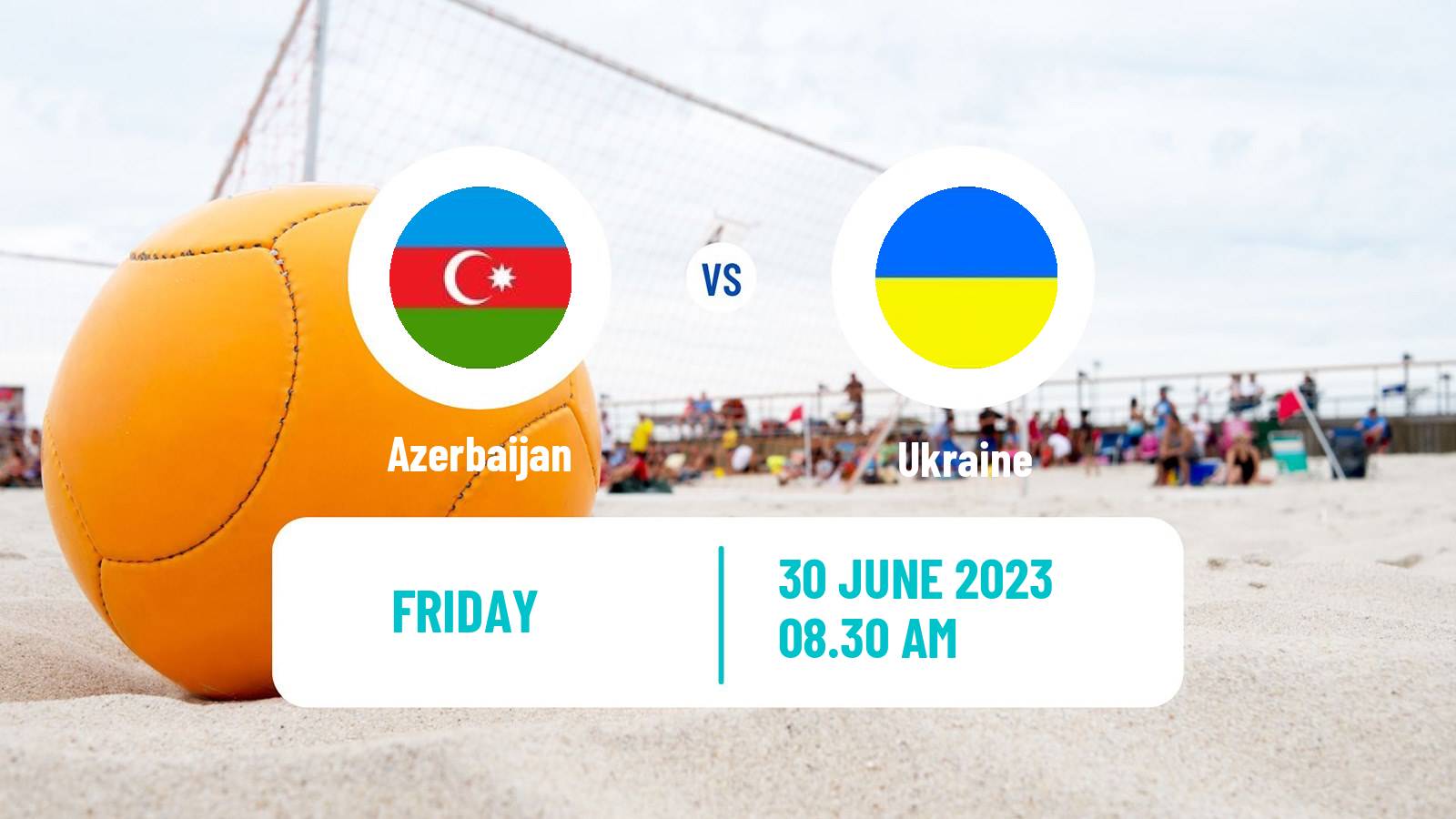 Beach soccer European Games Azerbaijan - Ukraine
