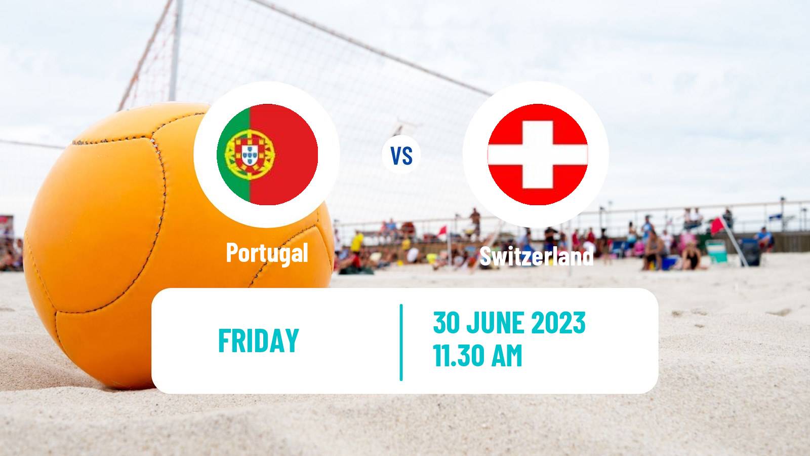 Beach soccer European Games Portugal - Switzerland
