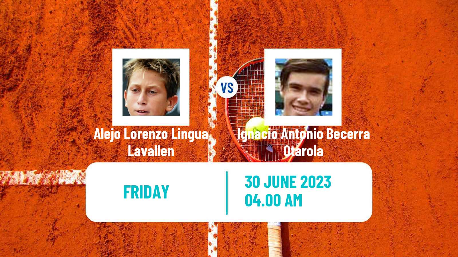 Tennis ITF M25 Rosario Santa Fe Men Alejo Lorenzo Lingua Lavallen - Ignacio Antonio Becerra Otarola