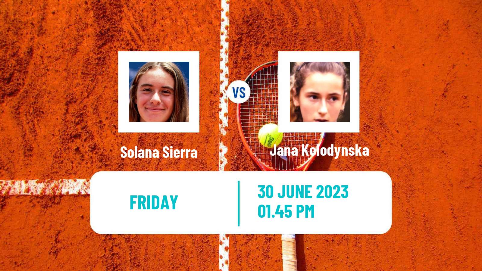 Tennis ITF W25 Santo Domingo 4 Women Solana Sierra - Jana Kolodynska