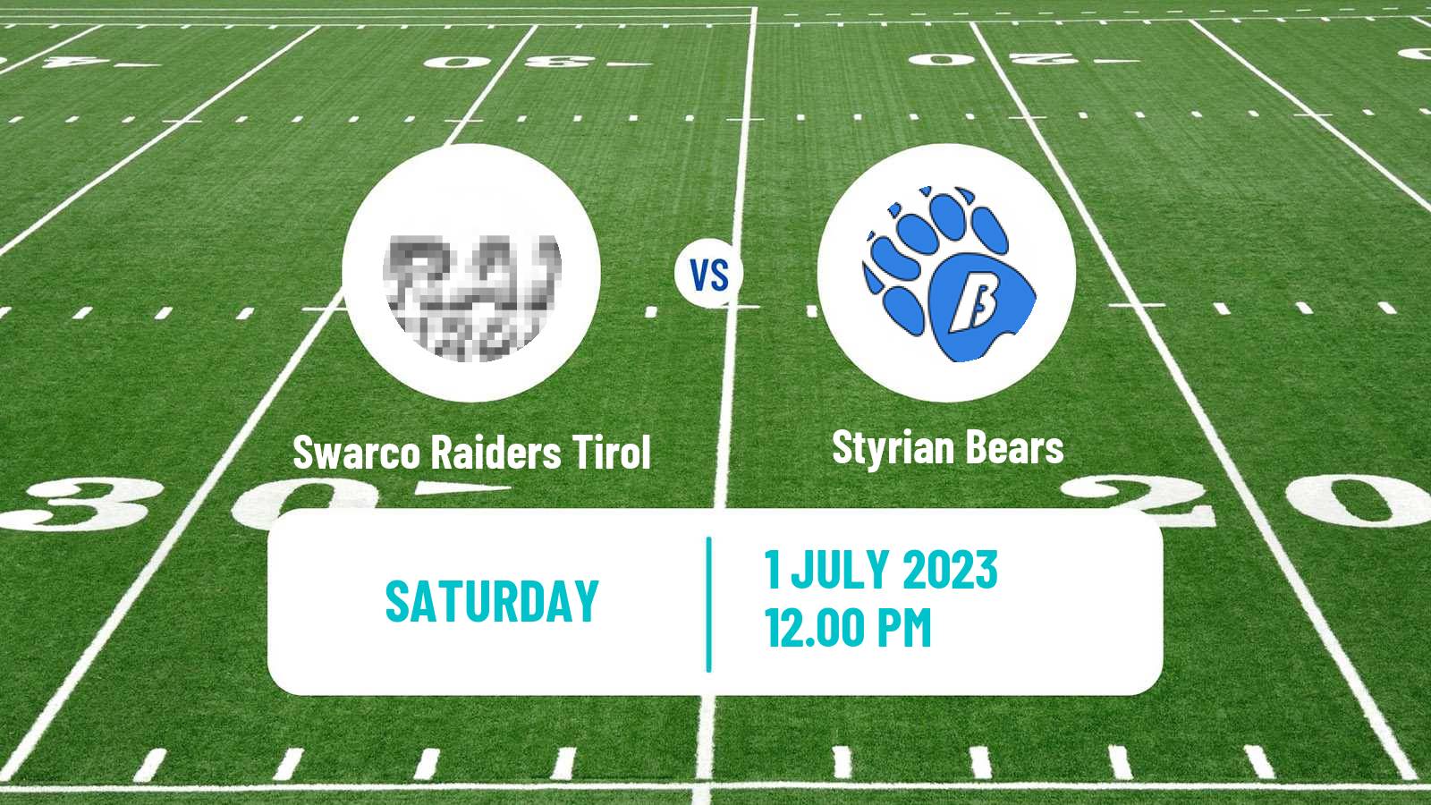 American football Austrian Football League Swarco Raiders Tirol - Styrian Bears