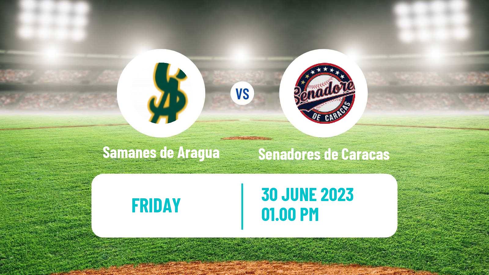 Baseball Venezuelan LMBP Samanes de Aragua - Senadores de Caracas